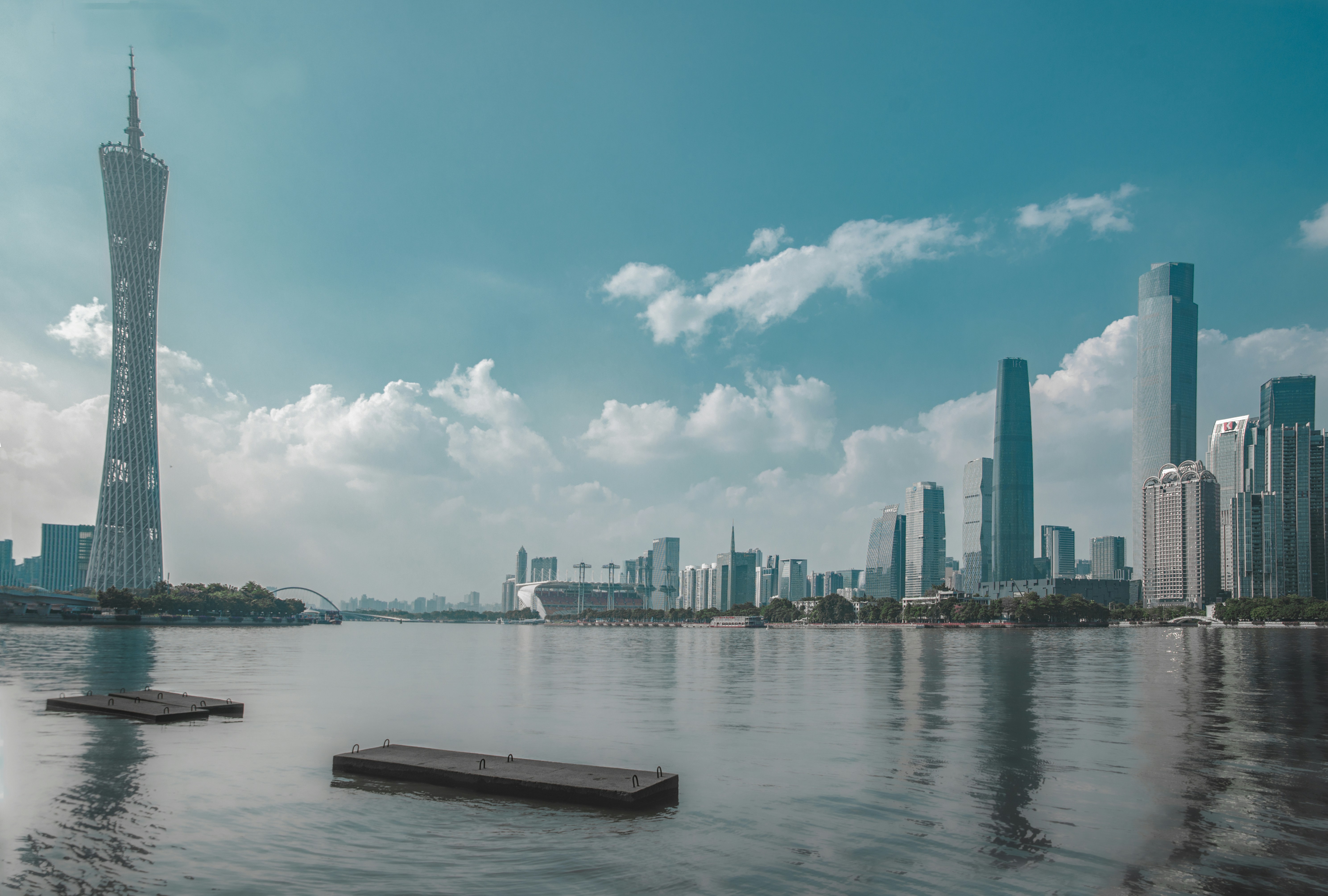 Guangzhou Canton Tower and Pearl River