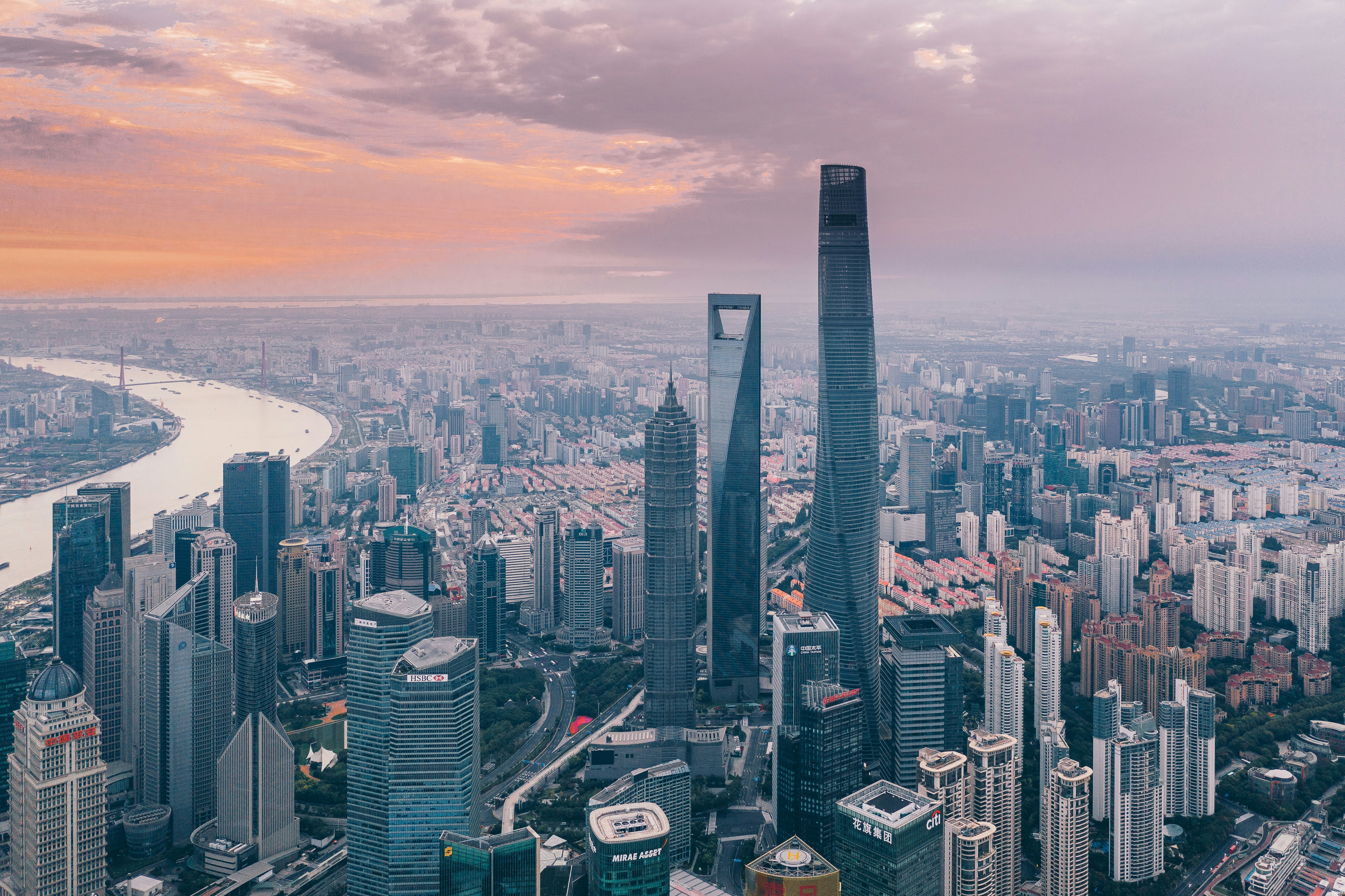 Shanghai The Bund and Lujiazui skyline