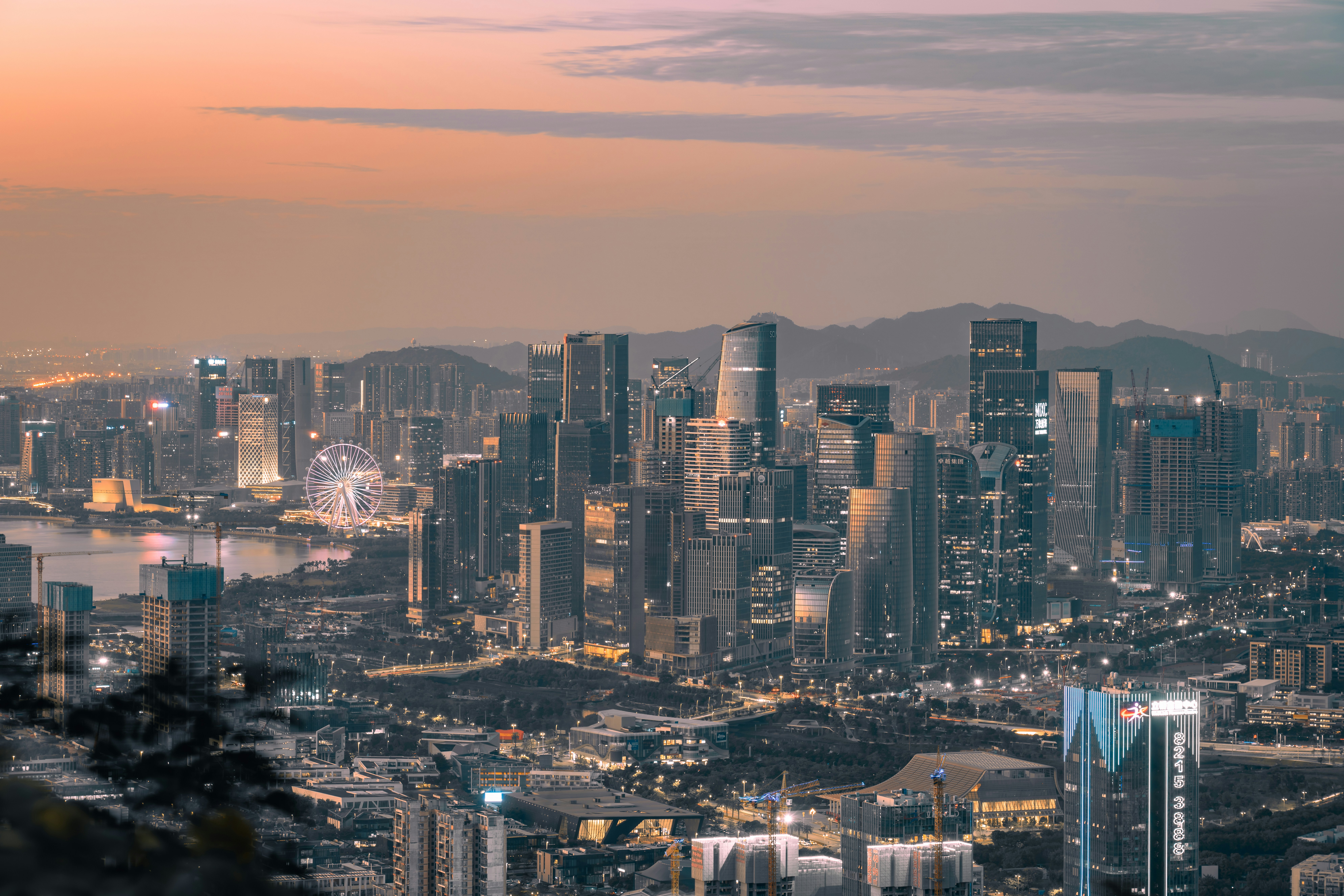 Shenzhen modern skyline and tech hub
